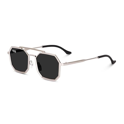 Polarized Hexagonal Sunglasses for Men