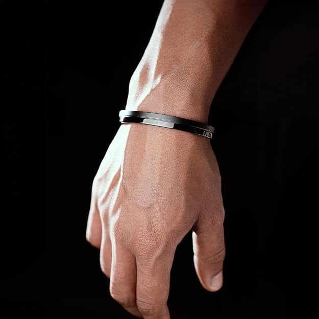 Stainless Steel Sirius Openable Oval Kada Bracelets