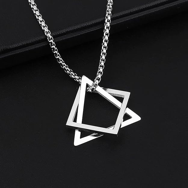 Geometric Stainless Steel  Pendant For Mens