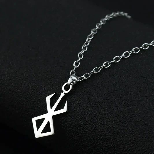 Amine Berserk Rune Viking Rage Anger Necklace
